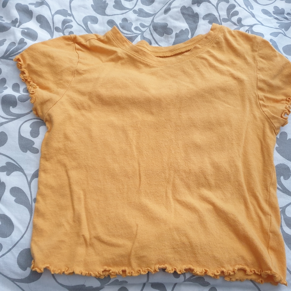 Pacsun lettuce edge crop top